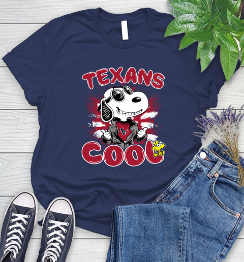 NFL Football Houston Texans Cool Snoopy Shirt Women's T-Shirt 12