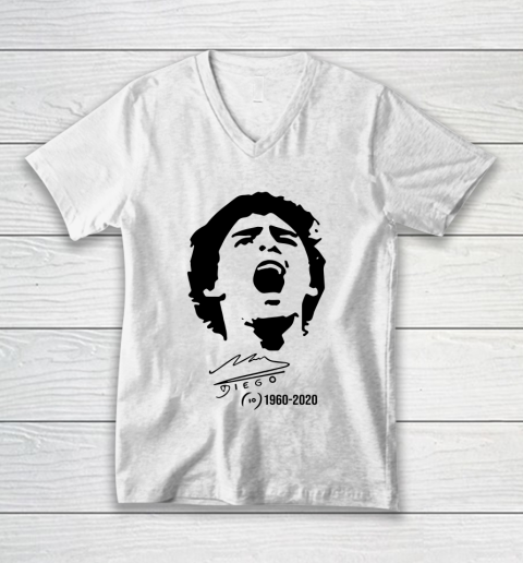 Maradona Signature 1960  2020 Rest In Peace V-Neck T-Shirt