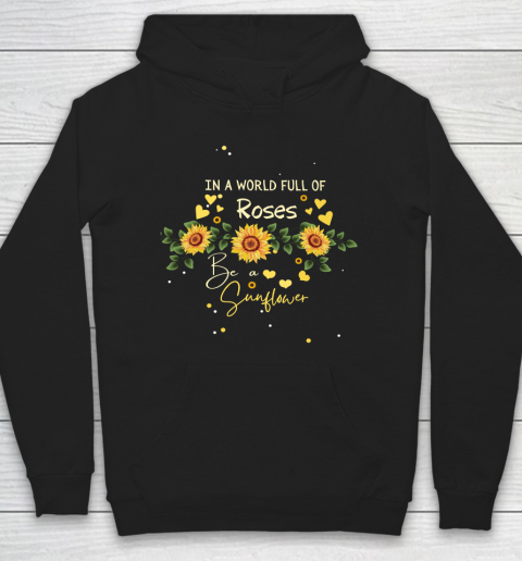 In a World Full of Roses be a Sunflower Summer Vibes Autism Awareness Hoodie