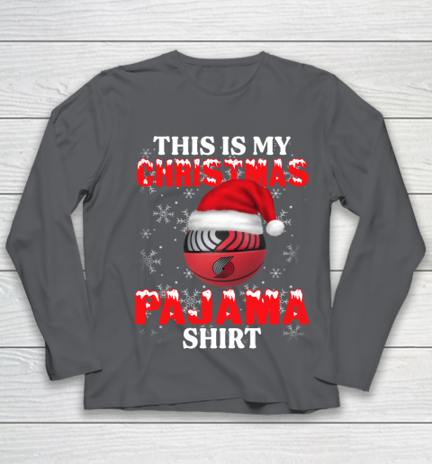 Portland Trail Blazers This Is My Christmas Pajama Shirt NBA Youth Long Sleeve 6