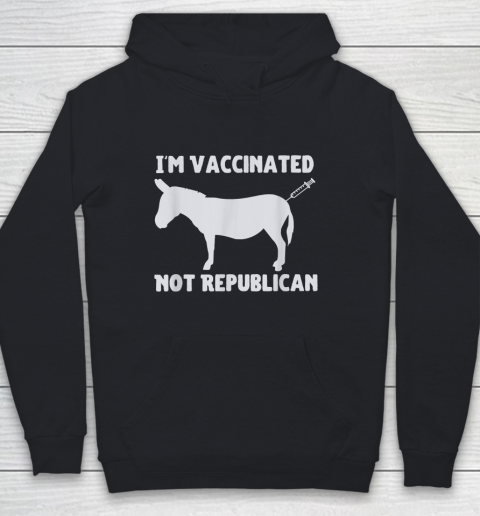 I Am Vaccinated Not Republican Youth Hoodie
