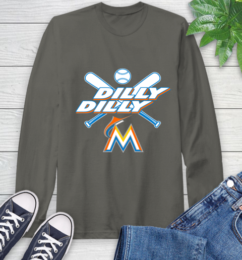 MLB Miami Marlins Dilly Dilly Baseball Sports Long Sleeve T-Shirt 8