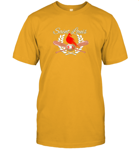 erds st louis baseball design cardinal sports jersey t shirt 60 front gold