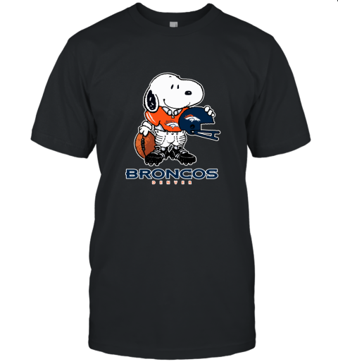 Snoopy A Strong And Proud Denver Broncos Player NFL Unisex Jersey Tee