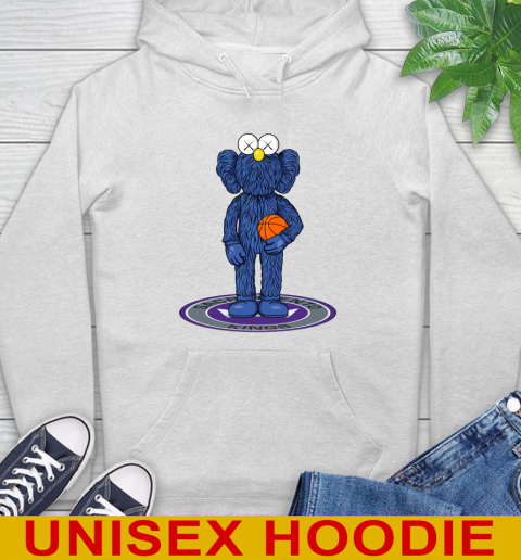 NBA Basketball Sacramento Kings Kaws Bff Blue Figure Shirt Hoodie