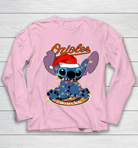 Baltimore Orioles MLB noel stitch Baseball Christmas Youth Long Sleeve 6