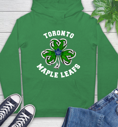 NHL Toronto Maple Leafs Three Leaf Clover St Patrick's Day Hockey Sports Hoodie 8