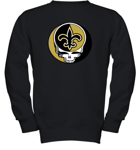 New Orleans Saints x Grateful Dead Youth Crewneck Sweatshirt