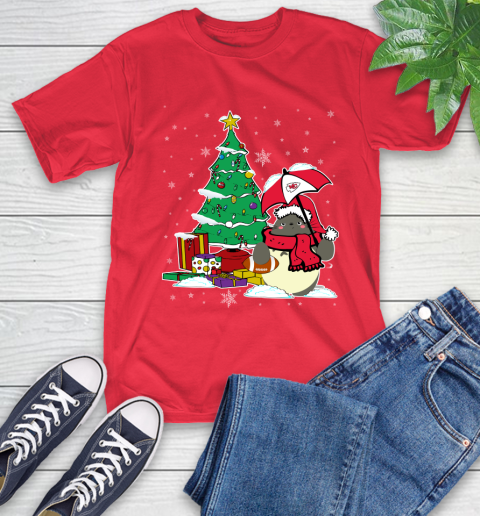 Kansas City Chiefs NFL Football Cute Tonari No Totoro Christmas Sports T-Shirt 11