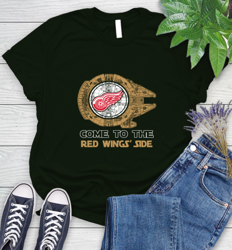 NHL Come To The Detroit Red Wings Wars Hockey Sports Women's T-Shirt 6