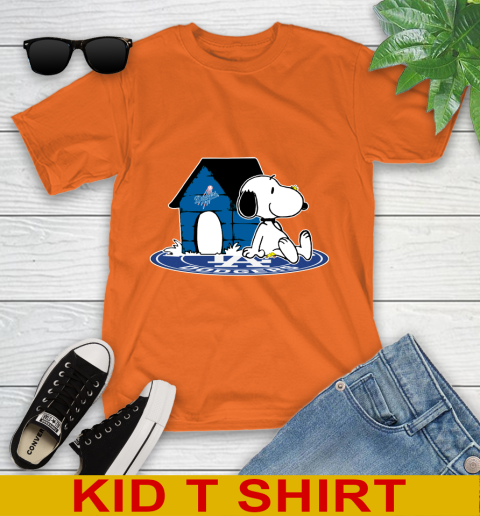 MLB Baseball Los Angeles Dodgers Snoopy The Peanuts Movie Shirt Youth T-Shirt 7