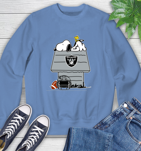 Oakland Raiders NFL Football Snoopy Woodstock The Peanuts Movie Sweatshirt 11