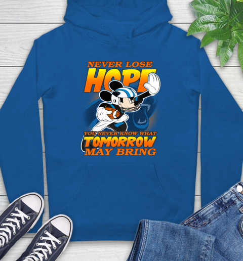 Carolina Panthers NFL Football Mickey Disney Never Lose Hope Hoodie 9