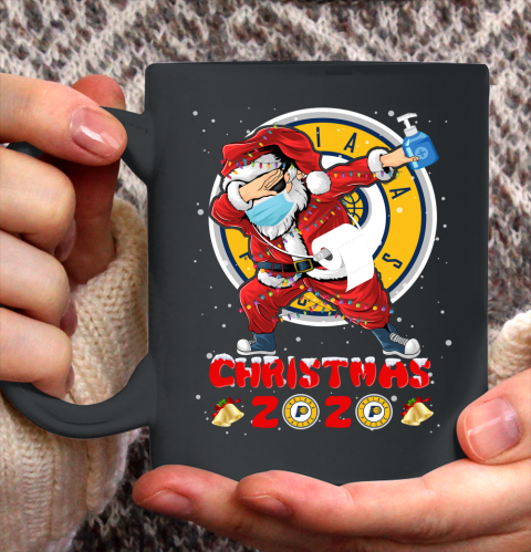 Indiana Pacers Funny Santa Claus Dabbing Christmas 2020 NBA Ceramic Mug 11oz 2