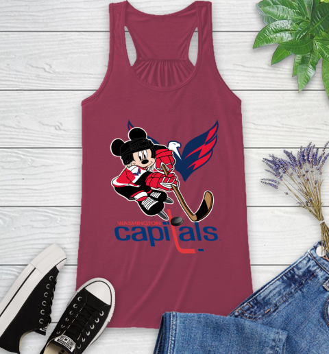 NHL Washington Capitals Mickey Mouse Disney Hockey T Shirt Racerback Tank 8