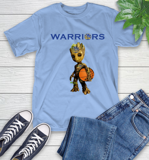 Golden State Warriors NBA Basketball Groot Marvel Guardians Of The Galaxy T-Shirt 11