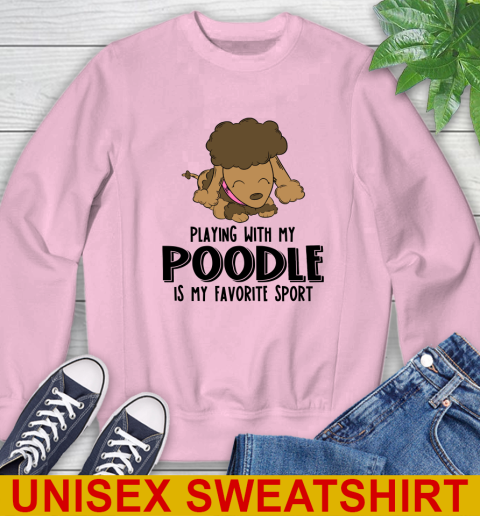 Playing with my poodle is my favorite sport 33