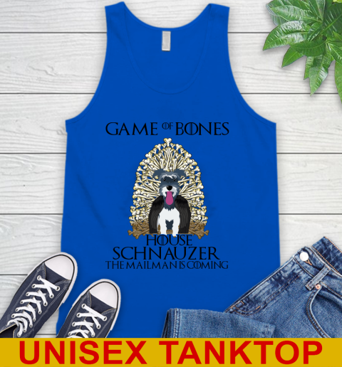Game of bones house schnauzer dog the mailman is coming tshirt 59