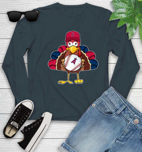 Los Angeles Angels Turkey thanksgiving Youth Long Sleeve 8