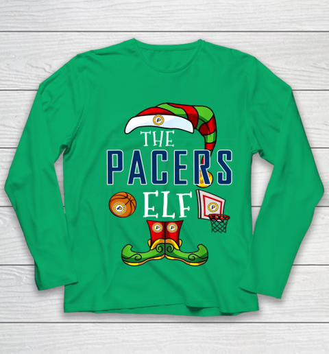 Indiana Pacers Christmas ELF Funny NBA Youth Long Sleeve 4