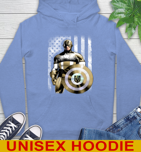 Vegas Golden Knights NHL Hockey Captain America Marvel Avengers American Flag Shirt Hoodie 11