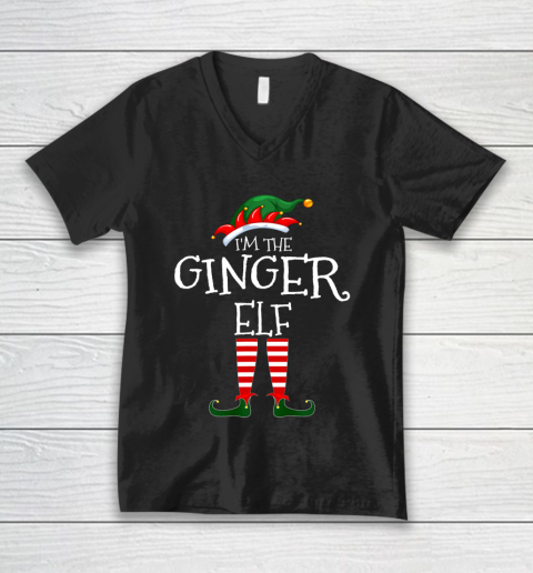 I m The Ginger Elf Matching Family Unique Christmas Gifts V-Neck T-Shirt