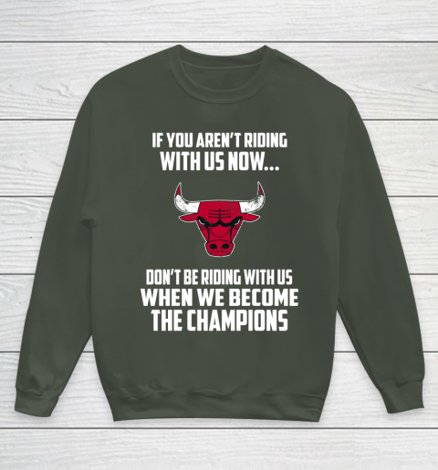 NBA Chicago Bulls Basketball We Become The Champions Youth Sweatshirt 8
