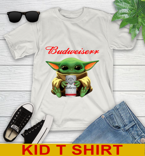Star Wars Baby Yoda Hugs Budweiser Beer Shirt 112