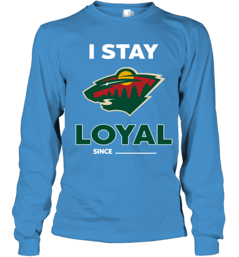 Minnesota Wild I Stay Loyal tn4o minnesota wild i stay loyal youth long sleeve 50 front sapphire
