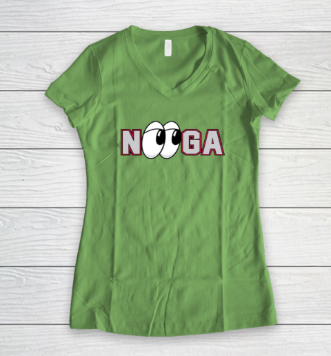 Chattanooga Lookouts Nooga Women's V-Neck T-Shirt 4