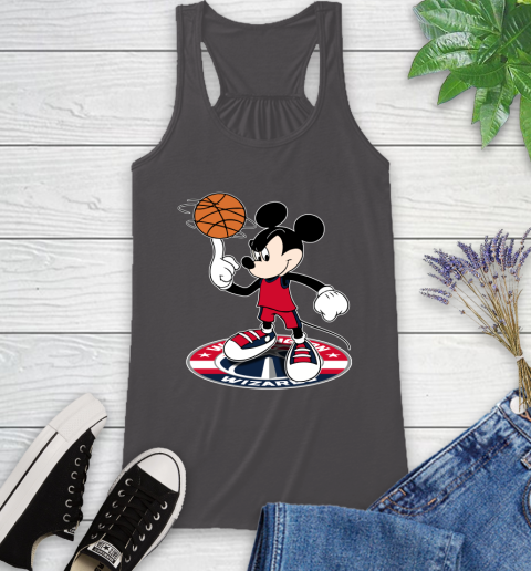 NBA Basketball Washington Wizards Cheerful Mickey Disney Shirt Racerback Tank 12