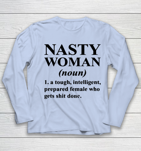 Nasty Woman Noun black Youth Long Sleeve 5