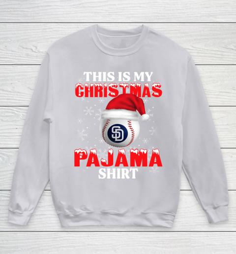 San Diego Padres This Is My Christmas Pajama Shirt MLB Youth Sweatshirt 3
