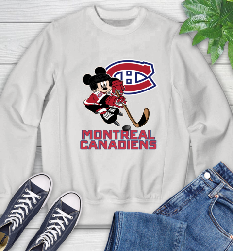 NHL Montreal Canadiens Mickey Mouse Disney Hockey T Shirt Sweatshirt