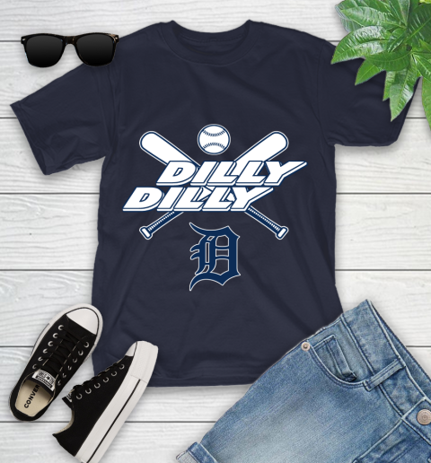 MLB Detroit Tigers Dilly Dilly Baseball Sports Youth T-Shirt 3