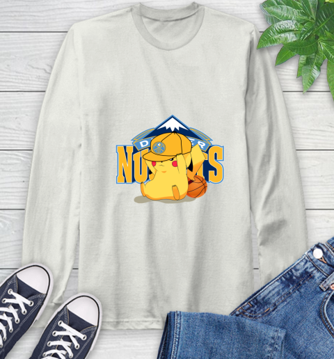 NBA Pikachu Basketball Sports Denver Nuggets Long Sleeve T-Shirt 12