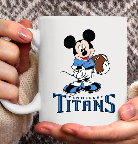 NFL Football Tennessee Titans Cheerful Mickey Mouse Shirt Ceramic Mug 11oz 2