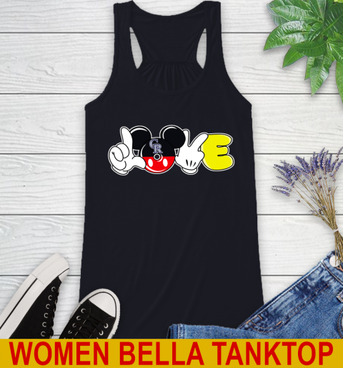 Colorado Rockies MLB Baseball Love Mickey Disney Sports Racerback Tank 10
