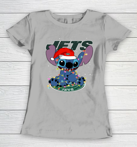New York Jets NFL Football noel stitch Christmas Women's T-Shirt 8