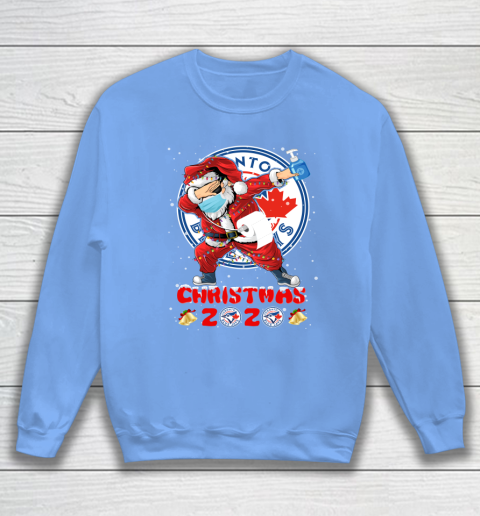 Toronto Blue Jays Funny Santa Claus Dabbing Christmas 2020 MLB Sweatshirt 8