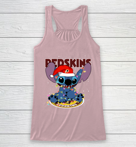Washington Redskins NFL Football noel stitch Christmas Racerback Tank 5