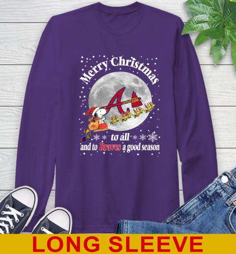 Atlanta Braves Merry Christmas To All And To Braves A Good Season MLB Baseball Sports Long Sleeve T-Shirt 5
