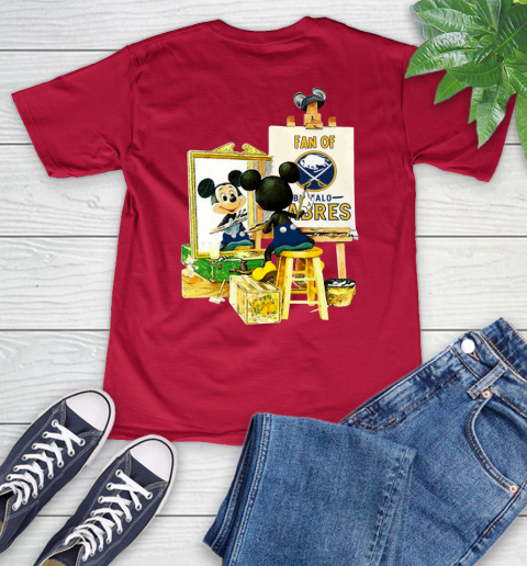 NHL Hockey Buffalo Sabres Mickey Drawing Shirt 51