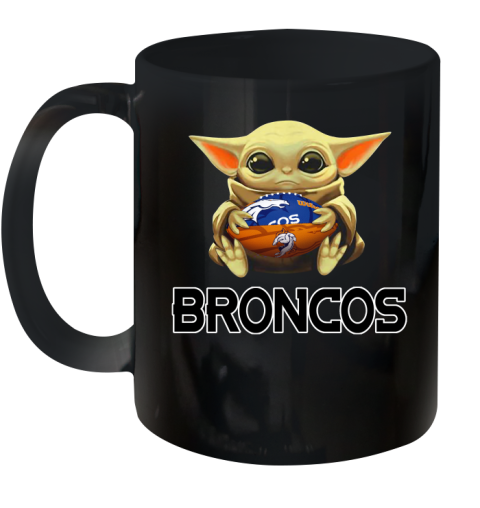 NFL Football Denver Broncos Baby Yoda Star Wars Shirt Ceramic Mug 11oz 2