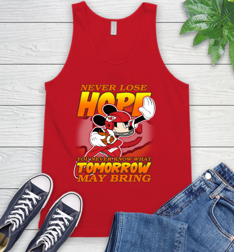 Kansas City Chiefs NFL Football Mickey Disney Never Lose Hope Tank Top 5