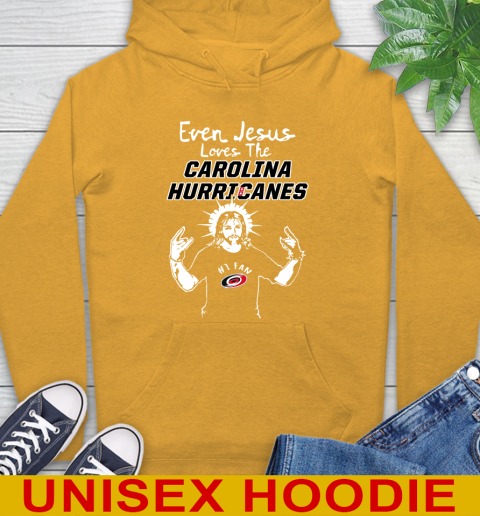 Carolina Hurricanes NHL Hockey Even Jesus Loves The Hurricanes Shirt Hoodie 2