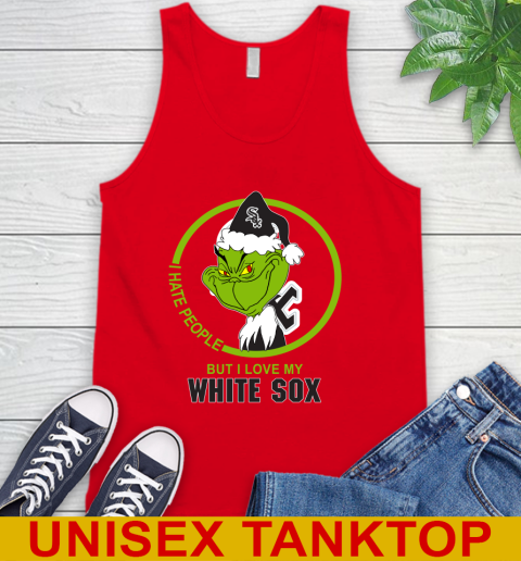 Chicago White Sox MLB Grinch I Hate People But I Love My Favorite Baseball Team 75