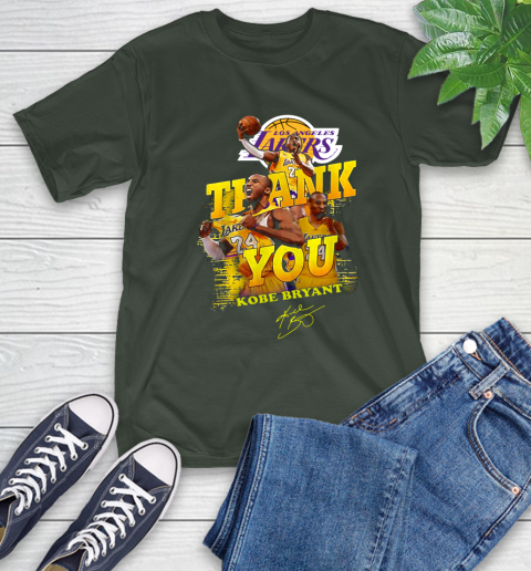 Great Thank you Kobe Bryant Los Angeles Lakers signature shirt 6