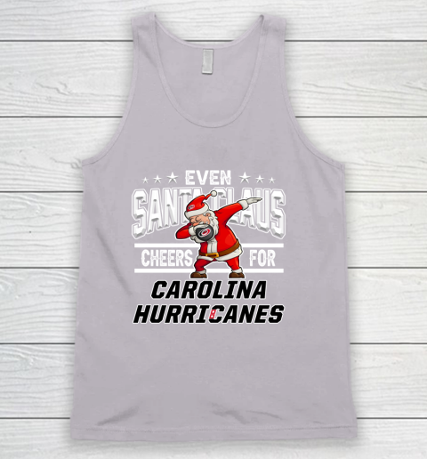 Carolina Hurricanes Even Santa Claus Cheers For Christmas NHL Tank Top 3