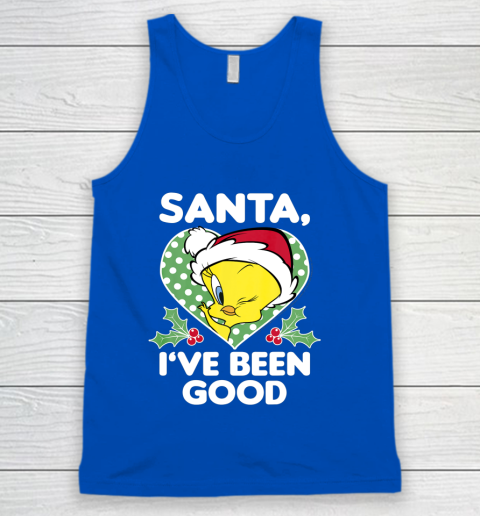 Looney Tunes Christmas Tweety Bird Santa I ve Been Good Tank Top 4